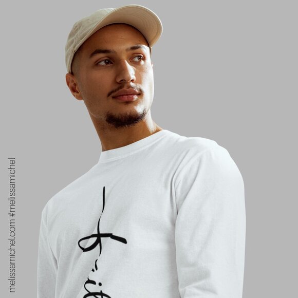 New! Faith Unisex Garment-Dyed Heavyweight Long-Sleeve Shirt - Picture 4 of 6